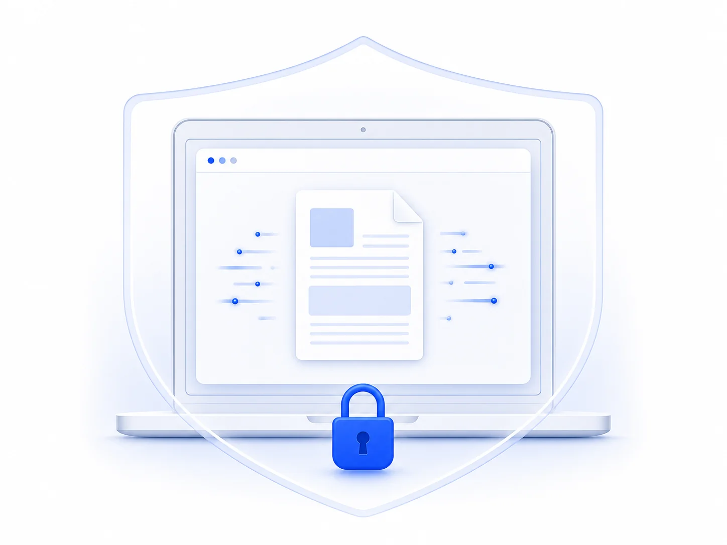 Secure automated PDF processing with temporary file deletion